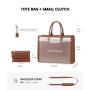 LOVEVOOK New designer Custom OEM 15.6 Inch Leather Laptop Bag 2 pcs/set Handbag Purse Computer briefcase Laptop Messenger Bag