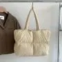 Trendy new High Quality puff Shoulder bag Student Casual Space Cotton Tote Bag Down nylon Puff hand Bag for girls