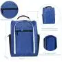 Gelory OEM Custom Logo Travel Golf Shoe Bag Outdoor Zippered Carrier Shoe Bags with Ventilation 3 External Pockets for Golf Accessories