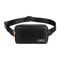 Custom Branded Smell Proof Multi Pocket Fitness Gym Running Travelling Yoga Belt Bag Fanny Pack For Women