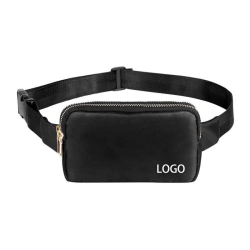 Custom Branded Smell Proof Multi Pocket Fitness Gym Running Travelling Yoga Belt Bag Fanny Pack For Women