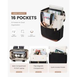 LOVEVOOK Convertible College Tote Daypack Work Waterproof Nurse Teacher Bag With USB Travel daily life Computer Laptop Backpack