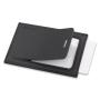 Leather Luggage Tags Travel Bag Labels with Name ID Card Suitcase Baggage Handbag School Bag Label Privacy Protection Black