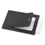 Leather Luggage Tags Travel Bag Labels with Name ID Card Suitcase Baggage Handbag School Bag Label Privacy Protection Black