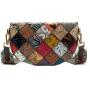 Small Women's Crossbody Bag Embossed Leather Splicing Should Bag For Girls