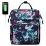 LOVEVOOK flower printing Women's Backpack for Laptop 15.6 Inch Waterproof university bags Work women travel laptop Backpacks