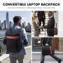 Fashion Concertible 3 in 1 laptop backpack shoulder messenger bags business briefcase travel office USB laptop backpack for men