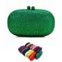 New design Africa rhinestone oval shape ladies crystal clutch bags evening bags rhinestone party fashion bling shoulder bag
