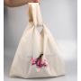 Eco-Friendly Cotton Handle Gift Clothes Women Travel Bag Promotion Custom Logo Muslin Tote Dust Handle Shopping Bag