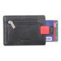 Custom leather business card holder wallet leather id card holder rfid smart card holder wallet