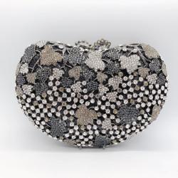 Diamond Clutch Bags Glitter Purse Crossbody Diamond Grape leaves diamond evening banquet bag