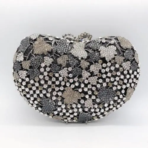 Diamond Clutch Bags Glitter Purse Crossbody Diamond Grape leaves diamond evening banquet bag