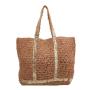 Factory custom natural straw woven  bags 2024 new design Lightweight summer beach bag vacation holiday rattan grass bag
