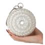 Wholesale bridal wedding party evening bags women clutch purse round spherical pearl bag for woman clutches