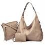Soft pu leather large tote bag handbag crossbody popular women's handbags set ladies hand bags for women