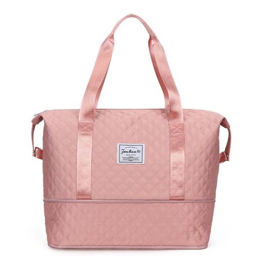 HR216 Embroidered Oxford Leisure Short Distance Travel Bag Portable Large Sports Bag Wet and Dry Separation Yoga Fitness Bag