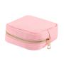 Big Sale Small Size Dark Pink Yellow Peach Pink Waterproof Nylon Toiletry Bag Cosmetic Bags Zipper Pouches Travel Makeup Bag