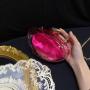 Clear gradient custom luxury unique shape latest acrylic clutch bags marble evening bag ladies handbag women purses