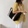 Gelory Wholesale New Design Ladies Cheap Plain Large Capacity Shopping Bags Girls Fashion Canvas Tote Bag