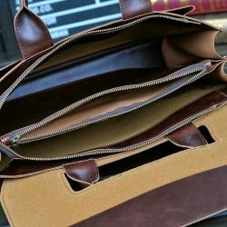 ZWY298 Wholesale Business Men Vintage PU Briefcase Hot Sale Waterproof Daily Shoulder Bag New Outdoor Work Travel Laptop Bag