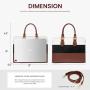 LOVEVOOK Fashion Tote Hand bags PU Leather Crossbody Shoulder Purse Bag Top Handle Satchel Purses and handbags for Women Ladies