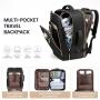 LOVEVOOK Fashion High Quality Multifunction travel bag with Toiletry Pouch Gym Sports Bag unisex Laptop Tarvel Backpack with USB