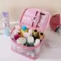 Summer new transparent PVC large capacity waterproof cosmetic bag portable female travel toiletry bag storage bag handbag