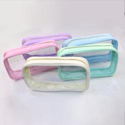2022 New Arrivals Trending Products Waterproof  PVC Clear Make Up Bag Cosmetic Bag Transparent Pouch