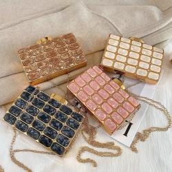 Factory Direct Full Diamond Bowknot Evening Clutch Bags For Women Wedding Dress Bag 2024