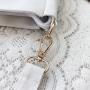 Woman Lady Canvas Tote Bag with Clear Window for Pins Ita Shoulder Bag School Handbags DIY