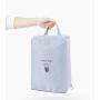 ZWY293 Fashion Handheld Portable Shoe Bag Lined PVC Waterproof Simple Storage Bag Family Travel Sundry Socks Clothes Organizer