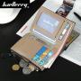 OEM015 Hot Sale Soft Leather Men Short Wallets Business Leisure 3 Folds Hasp Zipper Credit Card Holder Wallet Purse For Men