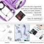 Inspired Designer Makeup Case Purple Makeup Brush Bag Organizer Storage Box Make up  Brush  Beauty Cas Makeup Box Case