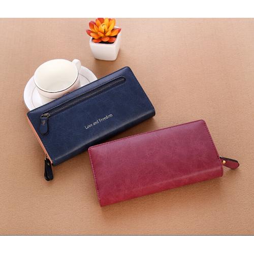 2023 New Fashion Solid Matte Zipper Long Handheld Wallet cartera de hombre For Daily Men Card Holder Wallet