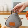 ZWY047 Student Worker Mini Triangle Onigiri Bag Portable Lightweight Small Insulation Lunch Bag Outdoor Aluminum Foil Handbag