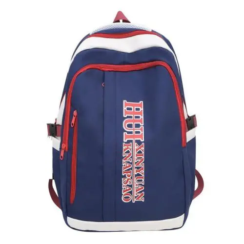 ZR836 Schoolbag New Backpack Fashion High Capacity Unisex Computer Laptop Bag Nylon High School Students Letter Backpack Trend