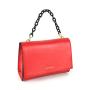 China Supplier Red Leather Women's Handbag Gradual Color Chain Shoulder Bags Flap Under Arm Bags