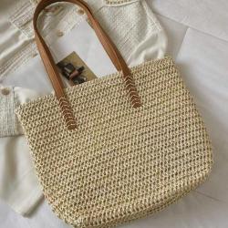 ZX012 New Style Hollow Out Summer Handbag Straw Bag Tote Bag Portable Shoulder Bag Beach Handbag Shoulder For Women