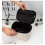 CY005 New Hot Small Perfume Handheld Zipper Cotton Makeup Bag Large Capacity Portable Travel Toiletries Storage Cosmetic Bag