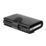 Aluminum Credit Card Black Wallet Rfid Blocking Trifold Alloy Business Casual Coin Purse Leather Metal Card Holder