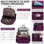 LOVEVOOK Factory Wholesale High Quality 2pc 14 in Casual Nylon Back Bags Women Fashion Cute Waterproof Backpack Purse for Girls