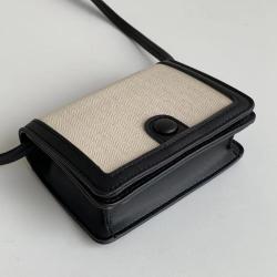 Summer Beach New Style Messenger Bag PU Leather Combined Canvas Mini Lipstick Wallet Cute Light Color Wallet For Women