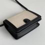 Summer Beach New Style Messenger Bag PU Leather Combined Canvas Mini Lipstick Wallet Cute Light Color Wallet For Women