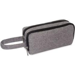 Newest Selling Classic Simple Large Capacity Pen Bag Pencil Case Pouch With 2 Compartment For Adults Teen Girls Boys Kids