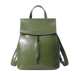 New Retro Fashion Ladies Traveling Backpack Wholesale Elegant Oil Wax Cowhide Backpack Women Shoulder Handbags Crossbody