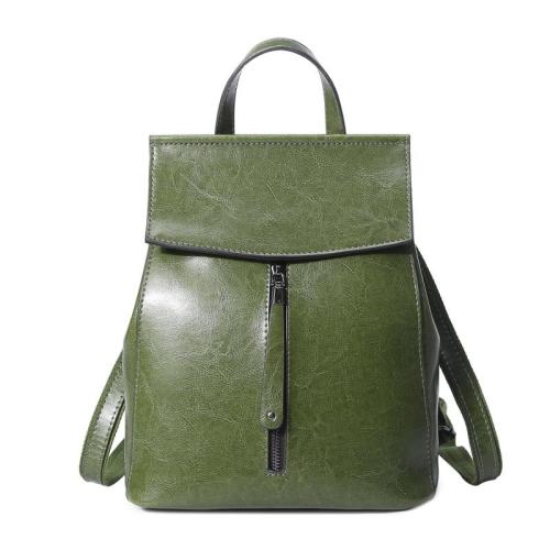 New Retro Fashion Ladies Traveling Backpack Wholesale Elegant Oil Wax Cowhide Backpack Women Shoulder Handbags Crossbody
