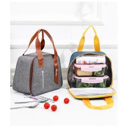 ZR206 New Thermal Insulation Bento Bag Student Portable Lunch Cute Bento Bag Thermal Insulation Lunch Box Bag