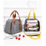 ZR206 New Thermal Insulation Bento Bag Student Portable Lunch Cute Bento Bag Thermal Insulation Lunch Box Bag