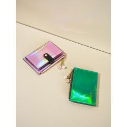 2024 New Women's Ultra thin Lacquer Leather Bright Multi functional Card Bag