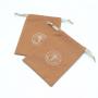 Customized Recycled Gift Cotton Linen Drawstring Dust Bag High Quality Cotton Perfume Packaging Makeup Cosmetic Pouch